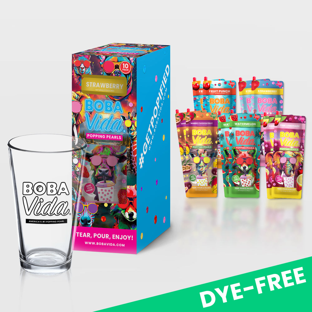 Dye-Free Variety Pack Popping Boba (10 pouches)