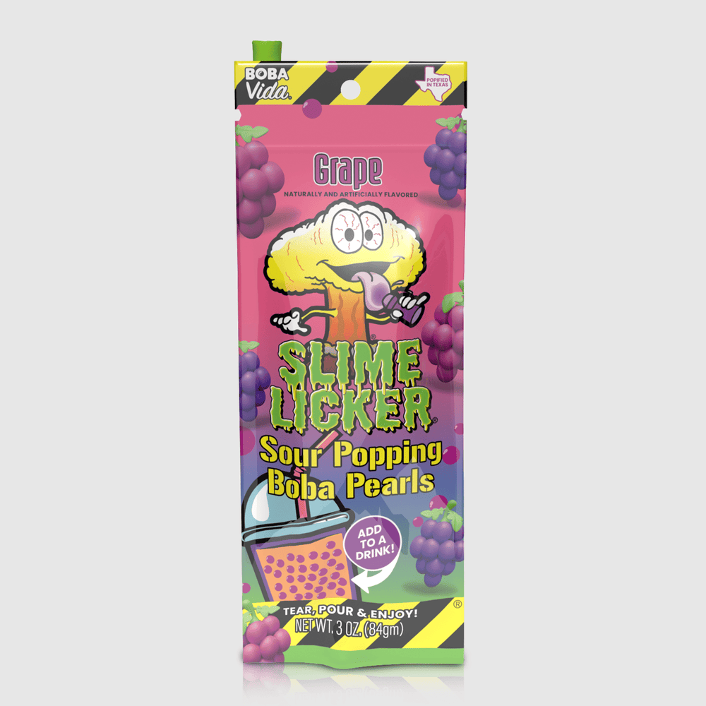 Sour Slime Licker® Grape Popping Boba (10 Pouches)